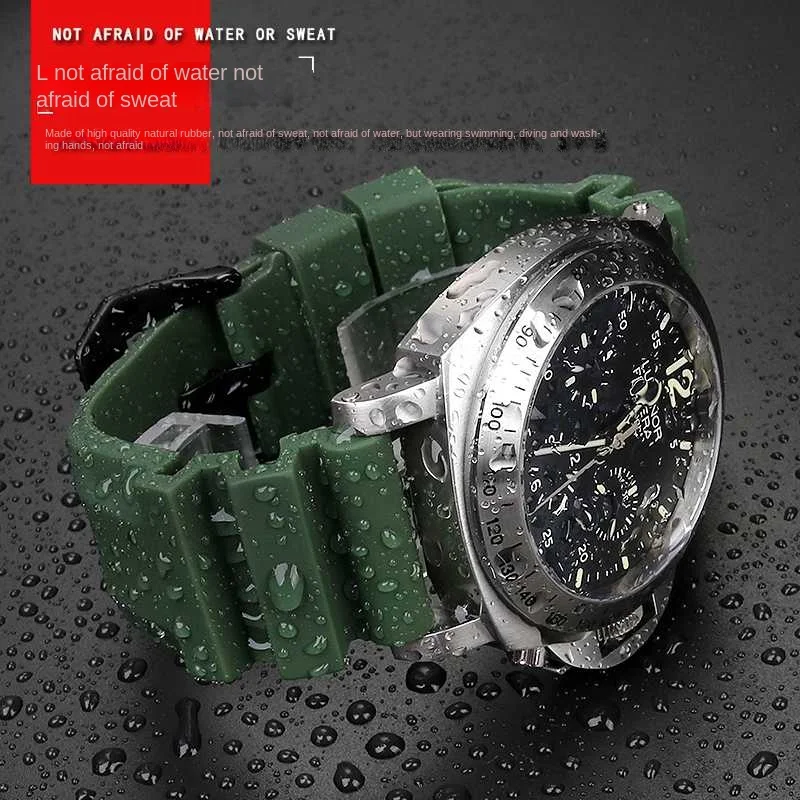 PER PANERAI CINTURINO GOMMA 24 Mm&hellip;FOR PANERAI RUBBER