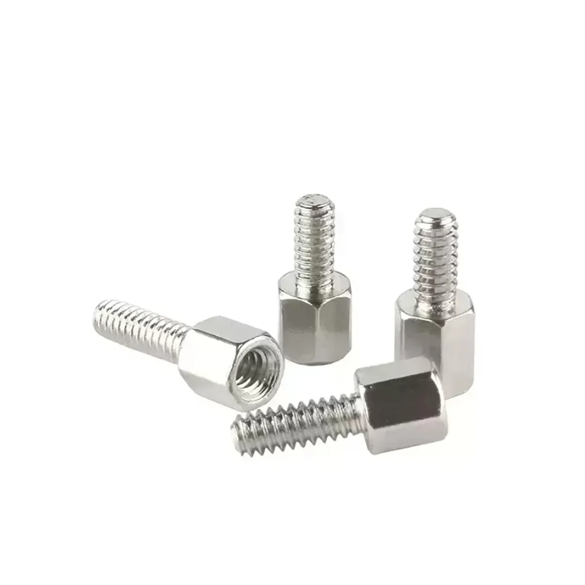 English Nickel Plated Hexagonal Copper Screw For Computer Case Graphics Card Vga Connector Db Head Serial Port Screw # 4-40 Computer Screws