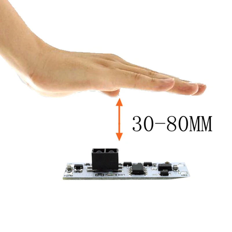 Scan Sensor Module Short Distance Scan Sensor Sweep Hand Sensor Switch Module 36W 3A Constant Voltage for Auto Smart Home Compatible XK-GK-4010A