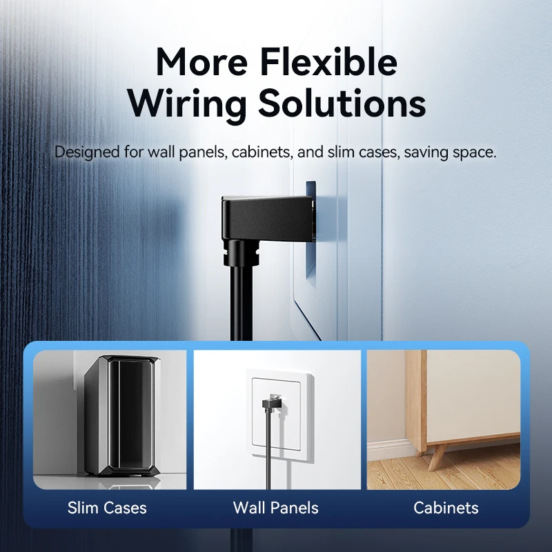 Vention Ethernet Cable Cat6 UTP 90 Degree Downard Right Angle Patch Cord Laptop Router TV Box Printer USB HUB RJ45 Internet ethernet cable