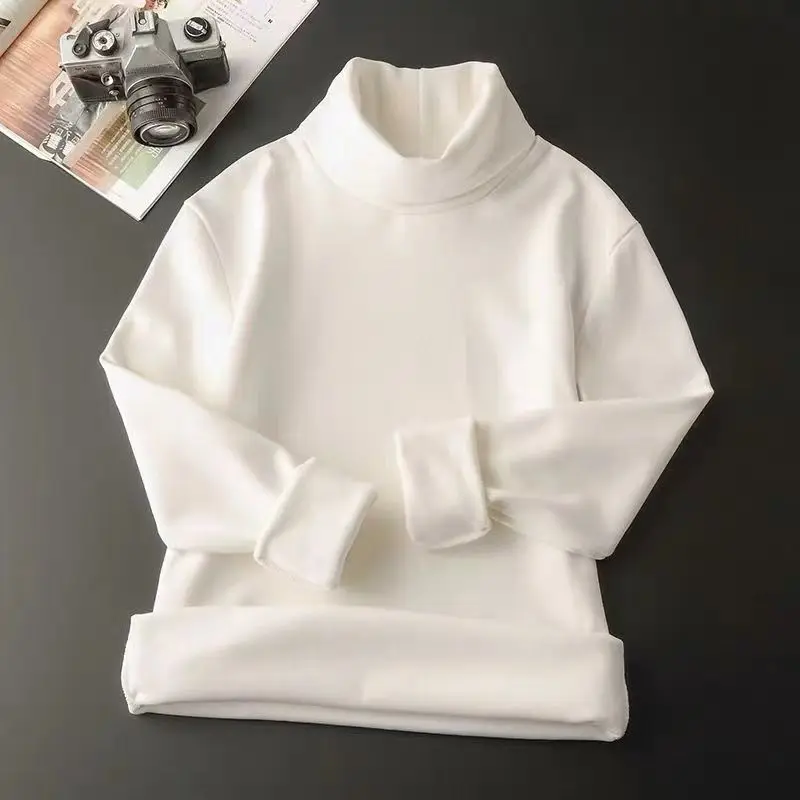 New Men's Clothing Autumn Winter Thick Long Sleeve High-neck Fashion Casual Slim All-match Comfortable Solid Color Pullovers
