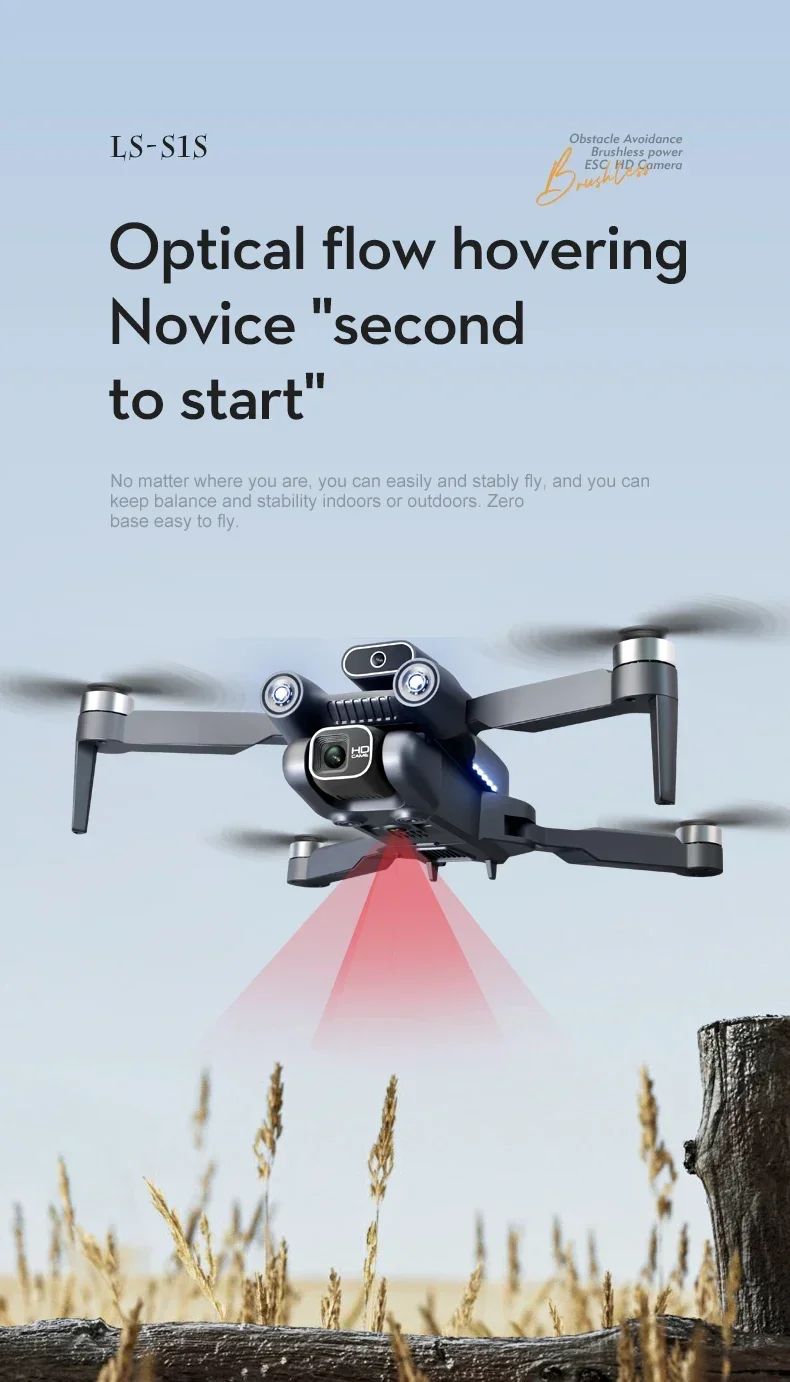 Description Picture 3 of itemNew Mini S1S Drone 6K/8K Professional HD Aerial Photography Intelligent Obstacle Avoidance Quadcopter Brushless Motor Drone Toys