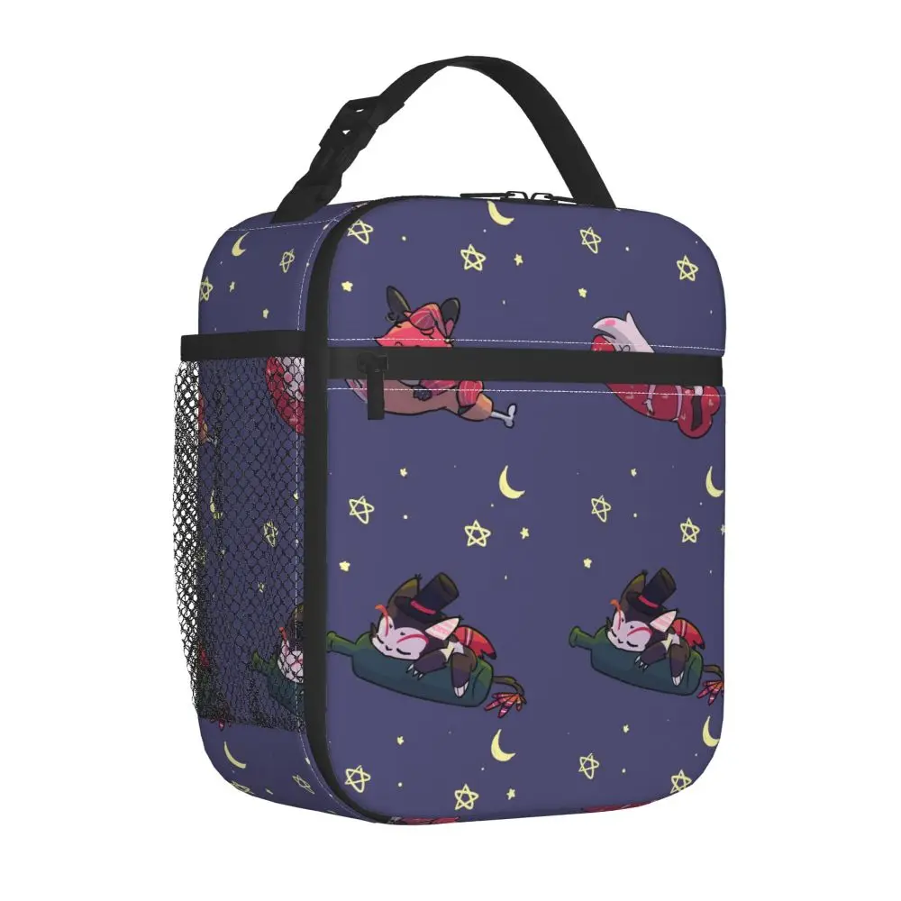 Hazbin Hotels Anime isolierte Lunch pakete Lebensmittel behälter Taschen tragbare Thermo kühler Lunchboxen für Schul büro – Detail 5