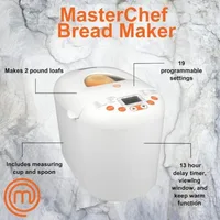 Bread Maker- 2-Pound Programmable Machine w 19 Settings & 13-Hour Delay Timer- Automatic 3 Mode Crust 2