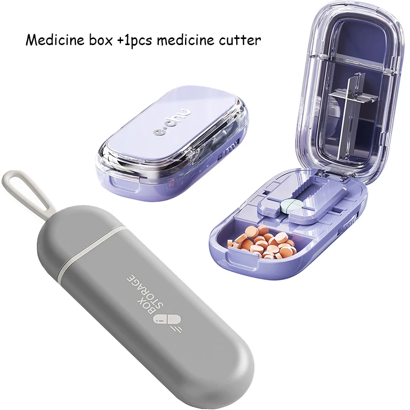 Organizzatore Di Pillole Giornaliero 7 Giorni | Scatola Rotonda Con Scomparti Sigillati | Porta Medicine Portatile Per Vitamine E Integratori - 3