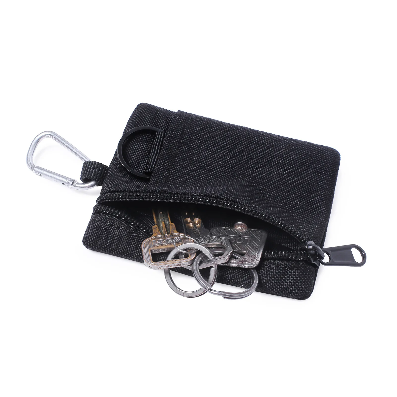 thumbnail image 2 of Tactical EDC Keychain Pouch - 1000D Nylon Mini Organizer For Belt & Bag Attachment 2 of 9