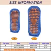 1/4 Pairs Unisex Silicone Non Slip Grip Trampoline Socks For Women's and Men's Hospital Yoga Pilates Indoor Sports 3