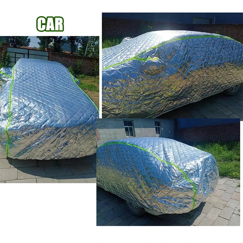 Sailnovo Telo Copriauto SUV Impermeabile per Tutte Atmosferiche,Telo Copriauto da Esterno Resistente a 7 Strati,Neve,Sole,Protezione UV con Cerniera,Misura Universale per SUV,Fino a 462-482 cm