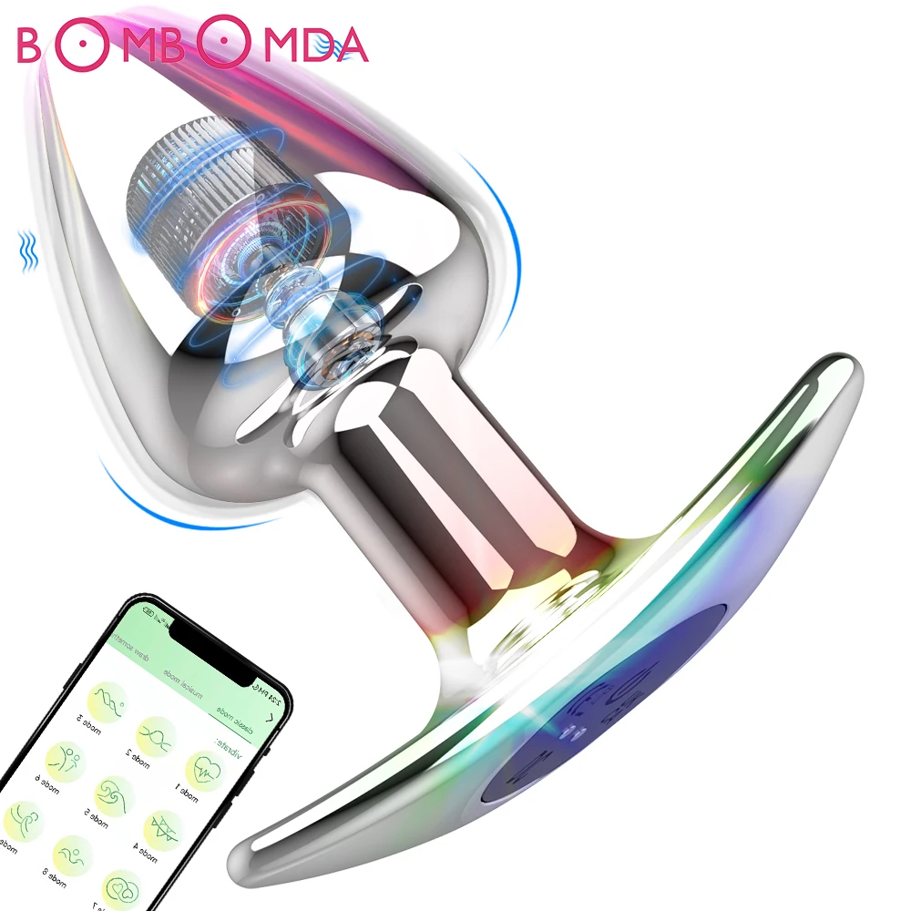 Anal Plug With 9 Vibration Modes And Remote Control For Men_voghion.com