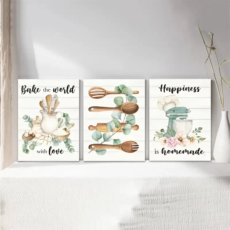 Farmhouse Kitchen Canvas Set 5