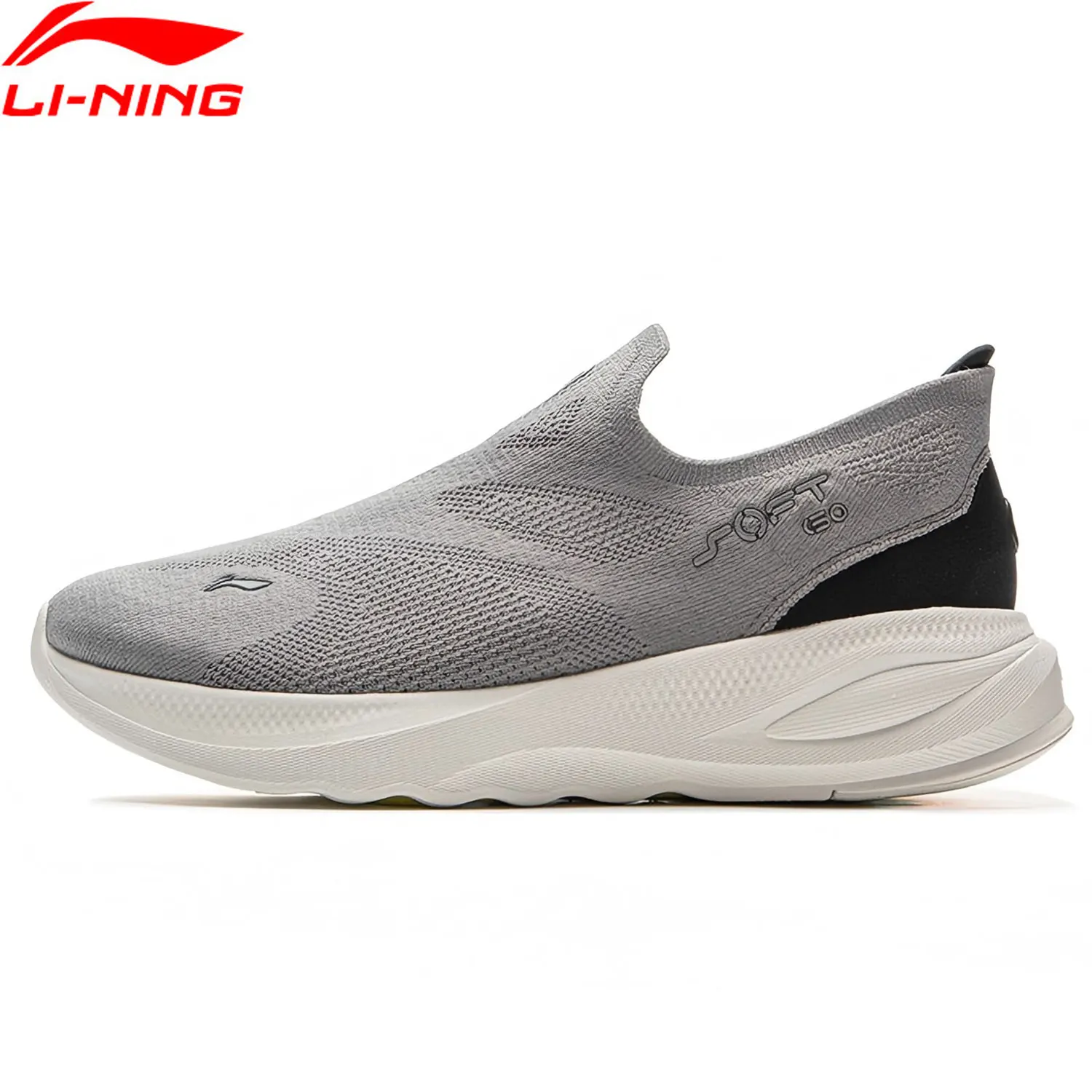 Li-Ning נעלי הליכה קז'ואל לגברים כרית נוחה יציבה LiNing Mesh ריצה יומית נעלי ספורט AGLV017