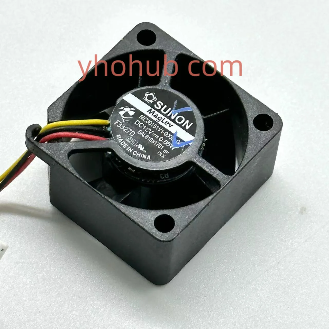 Sunon Mc30151v1000u-g99 dc 12v 0.65w 30x30x15 mm 3-wire 40x40x20 mm Ventilador de Refrigeração do Servidor