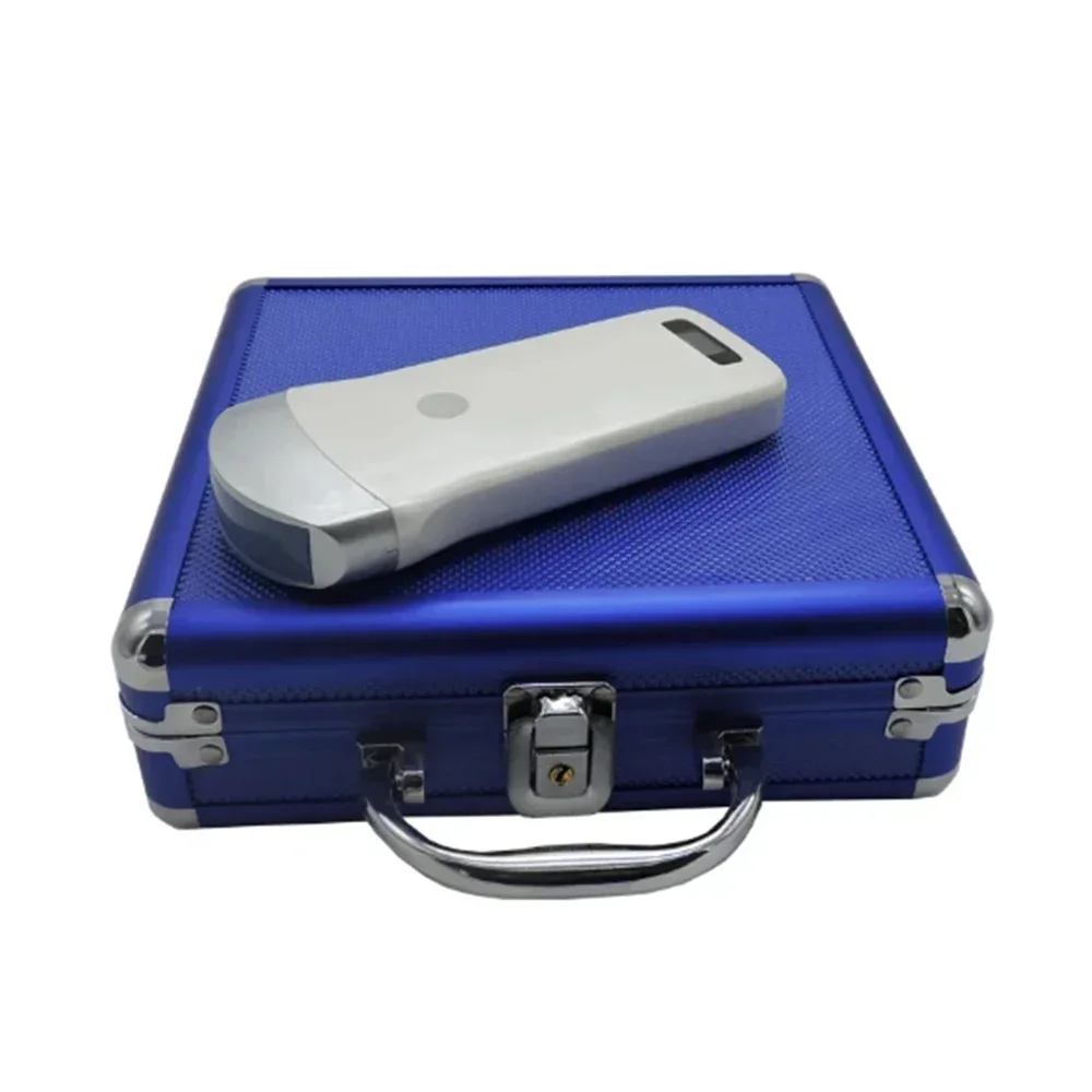 Portable Wireless Ultrasound Convex Probe Scanner Machine Aluminium Box Support IOS Android Windows
