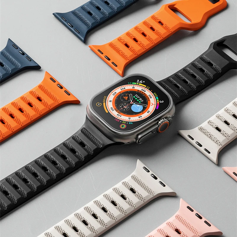 Apple watch   FKM  Ʈ, 38mm/40mm/42mm/44mm,  ġ Ʈ, 8, 7, 6, 5, 4, se, Ҽ   
