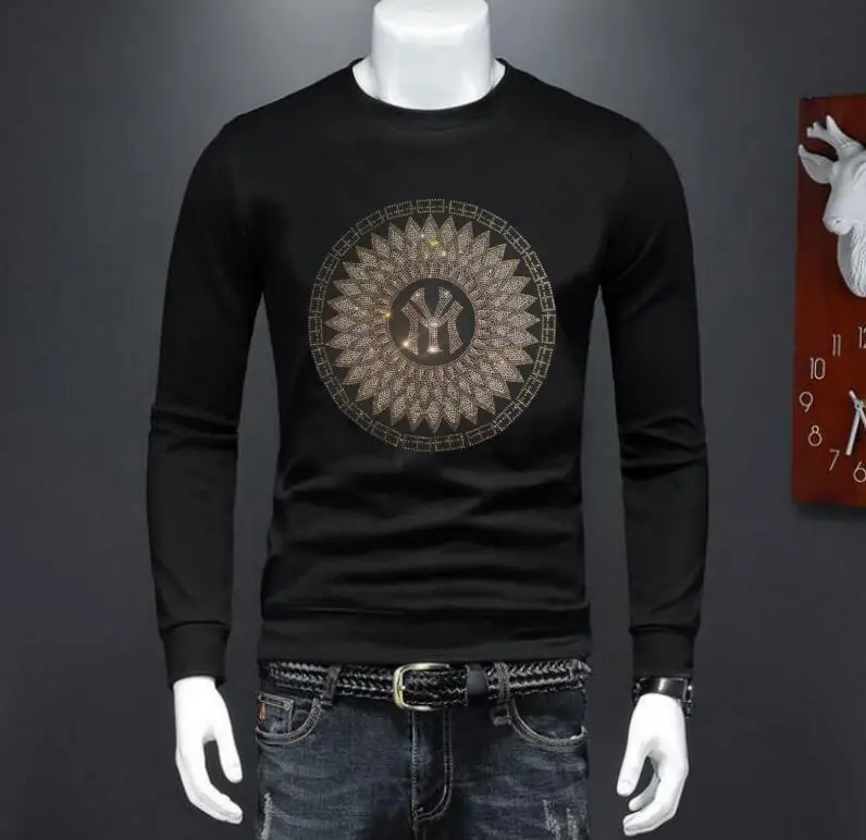 

Новые роскошные Брендовые мужские флисовые свитшоты, модные топы, Повседневная Уличная одежда, летняя мужская одежда с круглым вырезом