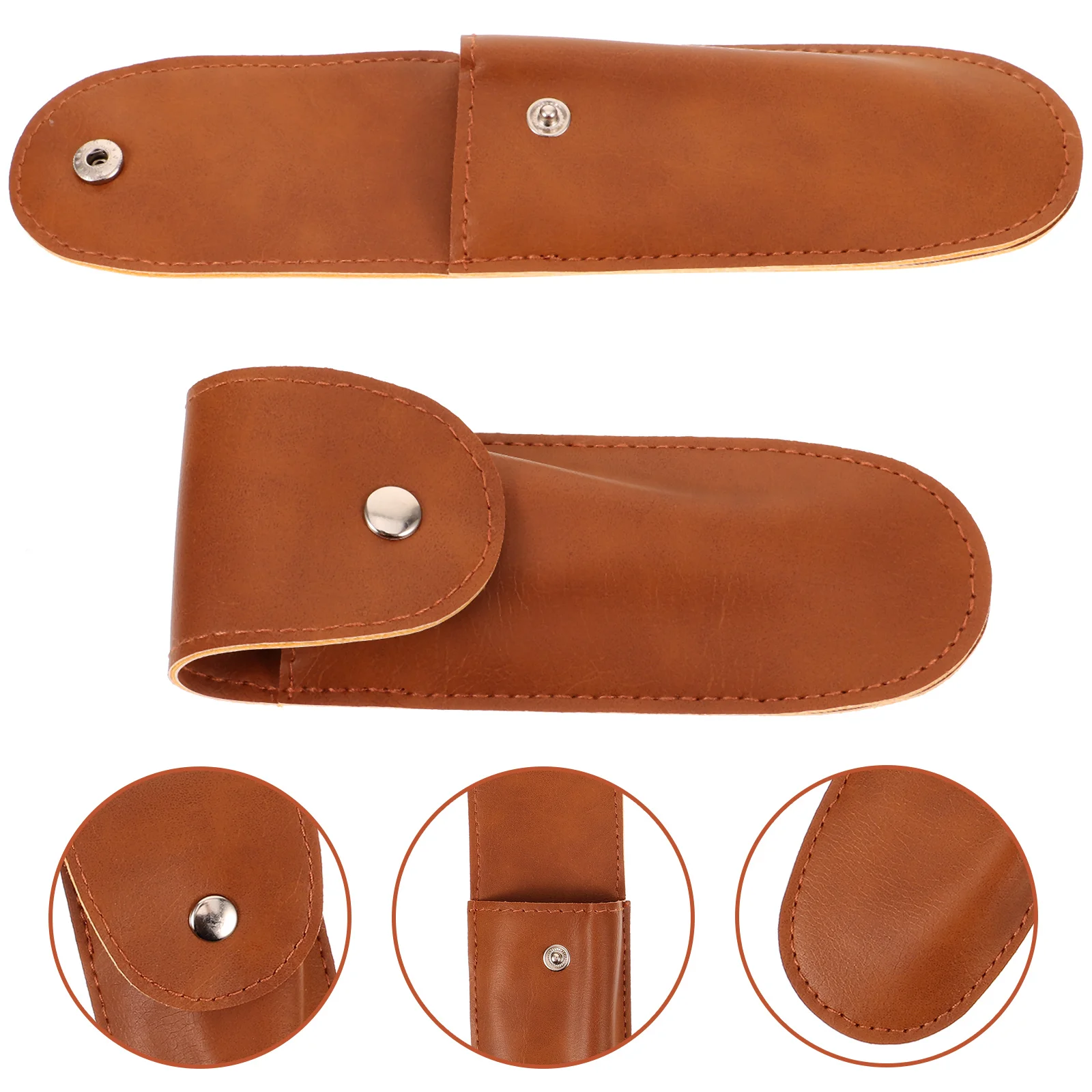 

2 Pcs Harmonica Bag Storage Case Sleeve Opener Holder Portable Pouch Pu Electric