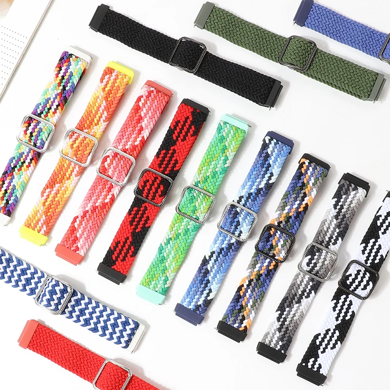 Intrecciato Solo Loop Per Huawei Watch Band 7 Strap Cinturino Sportivo Elastico Regolabile Pulseira Sostituzione Huawei Band 7 Bracciale