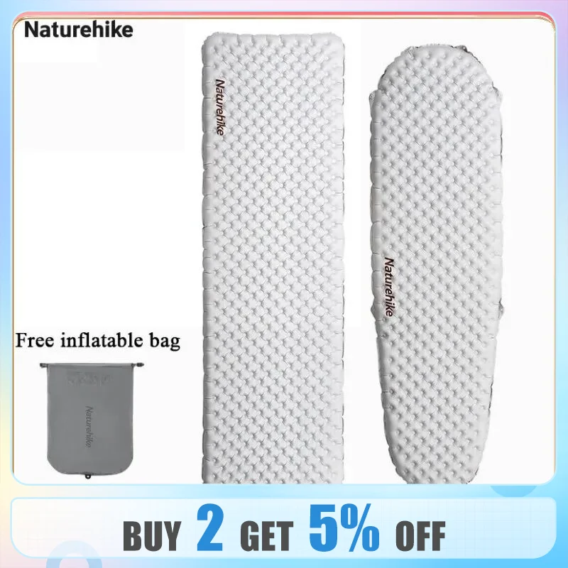 Naturehike Materasso Ad Aria Da Campeggio 5.8 Materasso Ad Aria Calda Ultraleggero Di Alto Valore All'Aperto 4 Stagioni Materasso Gonfiabile Portatile