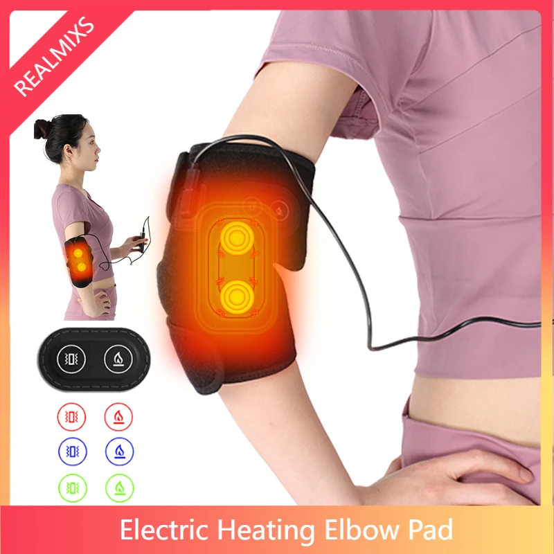 

Heating Elbow Pad Warm Wrap USB Arm Sleeve Brace Support Hot Therapy for Arthritis Joint Injury Pain Relief USB Rehabilitation