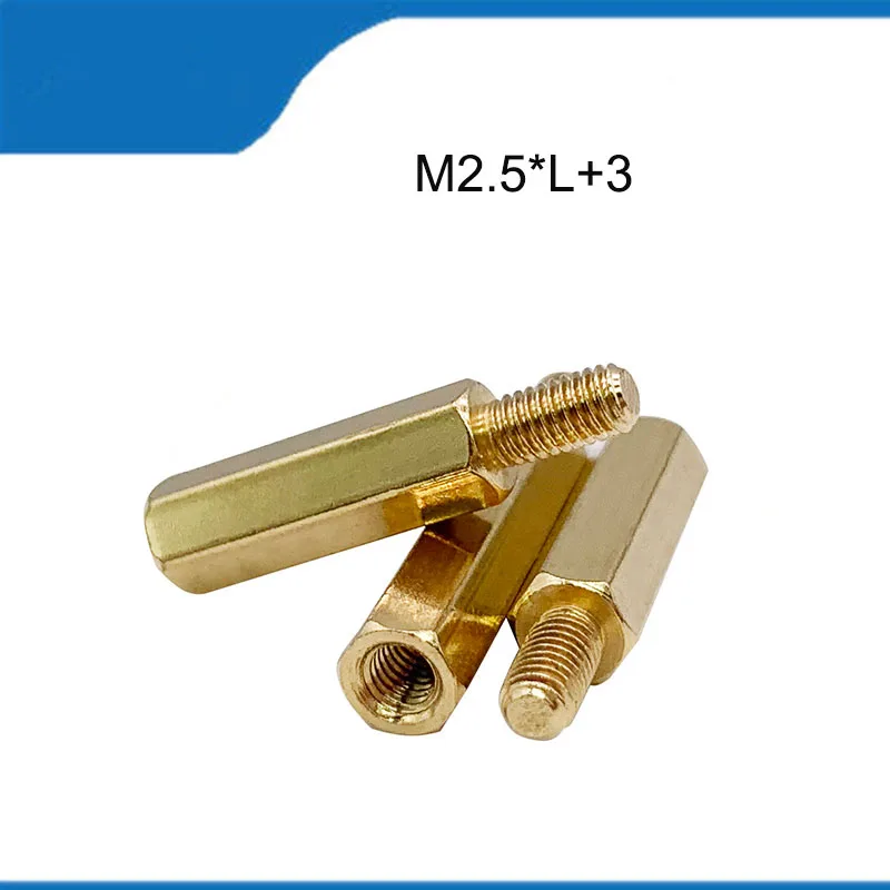 

Высококачественные шестигранные гвоздики с шестигранной изоляцией M2.5 * L + 3 20 шт. с одной головкой для компьютера материнской платы медная Колонка шасси-гвоздики