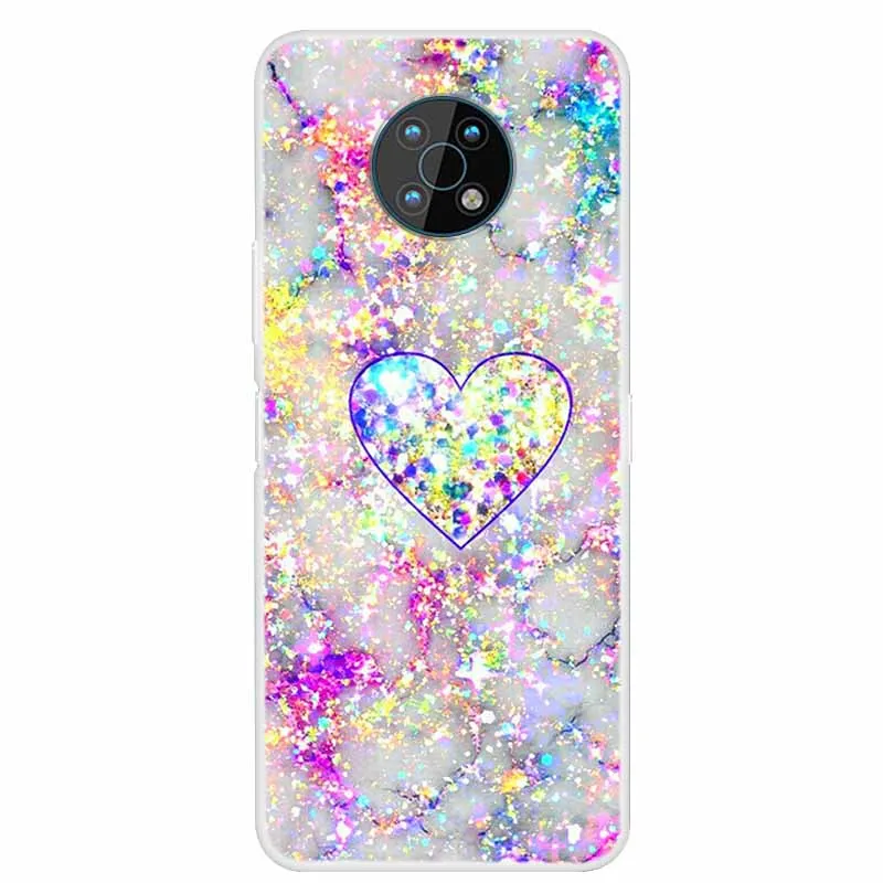 Elegant Marble Clear Soft TPU Silicone Phone Case - Shimmering Protection and Style