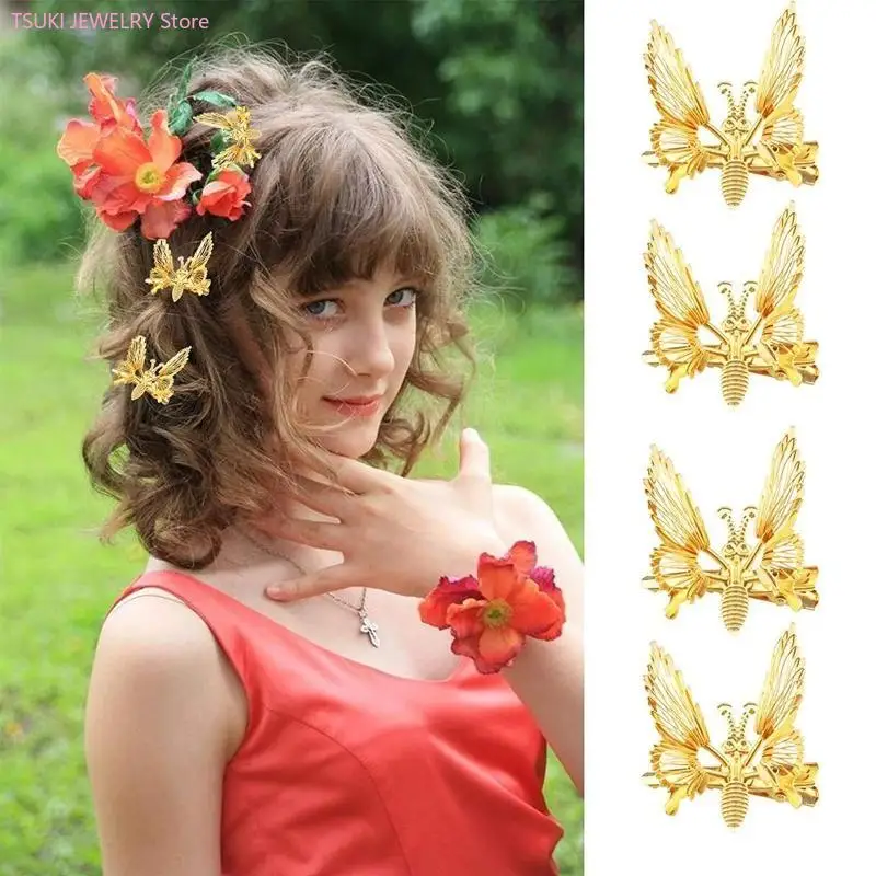62KE für Schmetterlings-Haarklammern, Metall für Schmetterlings-Haarklammern, niedliche Hohlform für Butterf – Detail 1