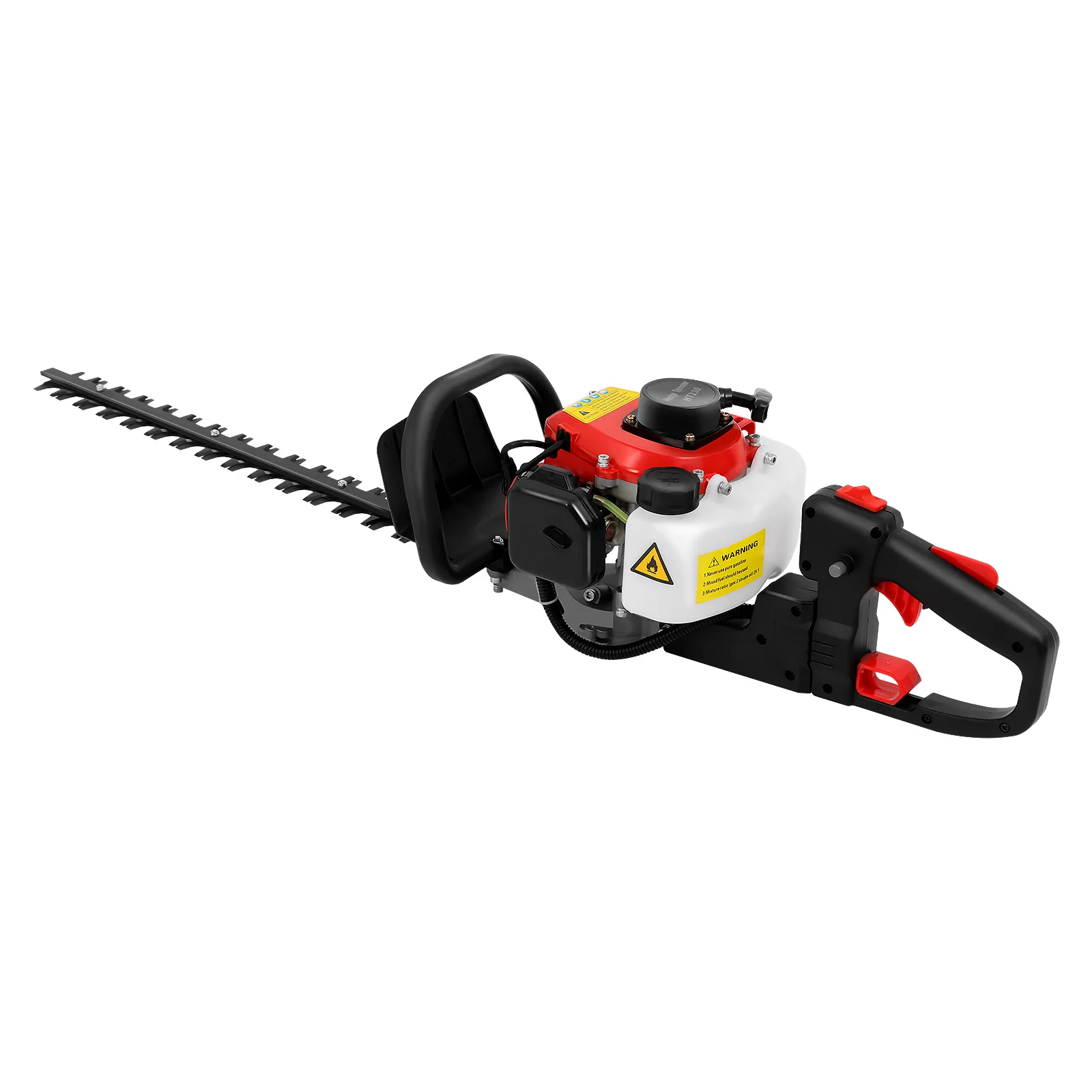 Doppelseitige tragbare gasbetriebene Heckenschere, Einzylinder, 2-Takt, luftgekühlt, 22,5 cm³ max. Drehzahl: 9000 U/min