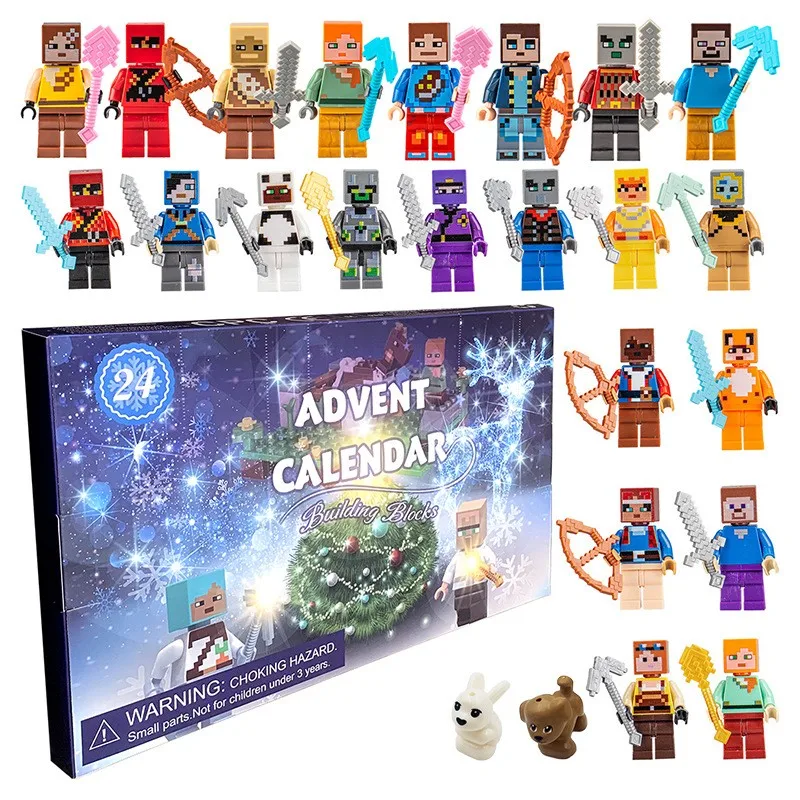 Advent Calendar Kit 24Pcs/Box Includes 24 Characters Surprise Gifts For Children And Fans Decoration Doll