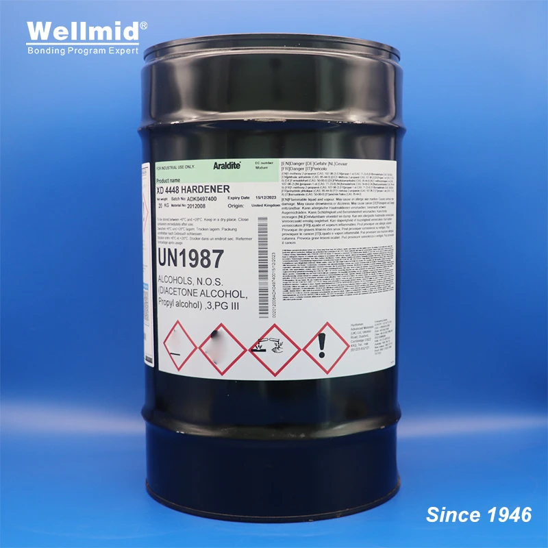 ARALDITE XD4447 epoxy Resin with XD4448 Hardener 2 parts Solvent containing adhesive thermocuring for bonding metals glass PTFE