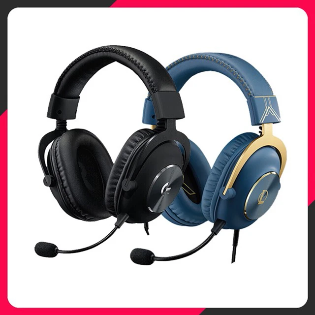 Logitech G PRO X Gaming Headset - Blue VO!CE, Detachable Microphone,  Comfortable Memory Foam Ear Pads, DTS Headphone 7.1 and 50 mm PRO G  Drivers