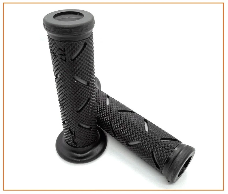 Universal 22mm Anti-Slip Rubber Motorcycle Handle Grips - Premium Accessory
