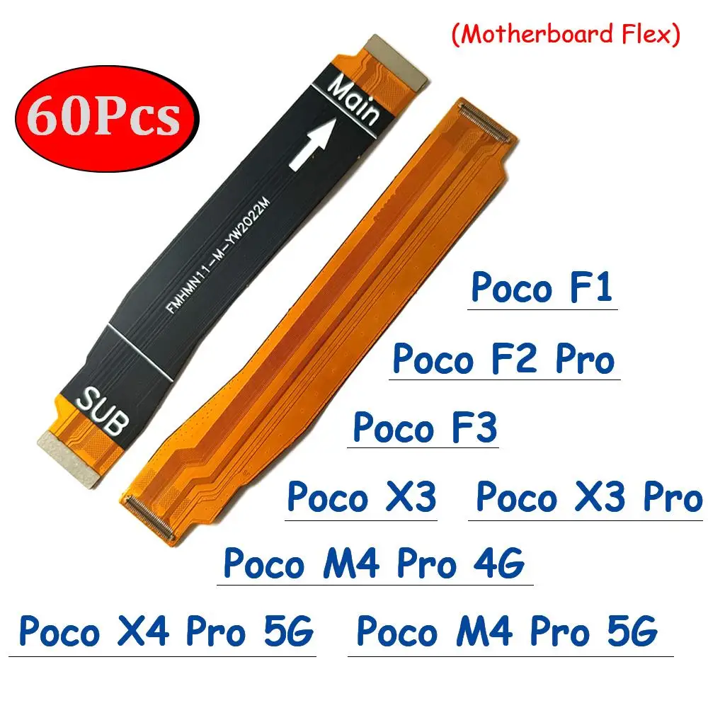 substituicao-do-conector-da-placa-mae-principal-placa-de-display-lcd-flex-ribbon-para-xiaomi-poco-x3-nfc-f2-pro-f3-f1-m4-x4-pro-4g-5g-60pcs