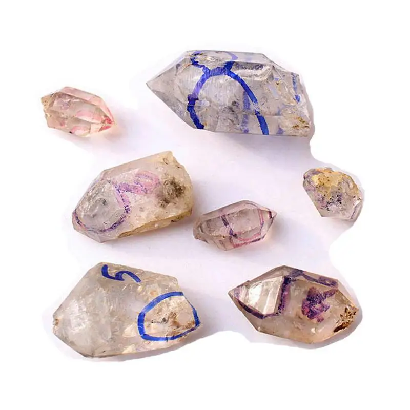 one piece Rough Natural Enhydro Quartz Point With Moving Water Bubbles 5