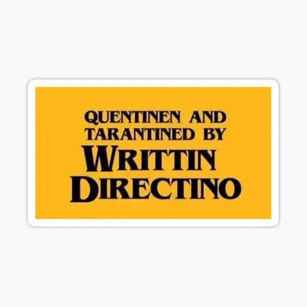 

Quentinen And Tarantined By Writtin Dire 5PCS Stickers for Anime Art Stickers Bumper Kid Car Luggage Cartoon Room Living Room