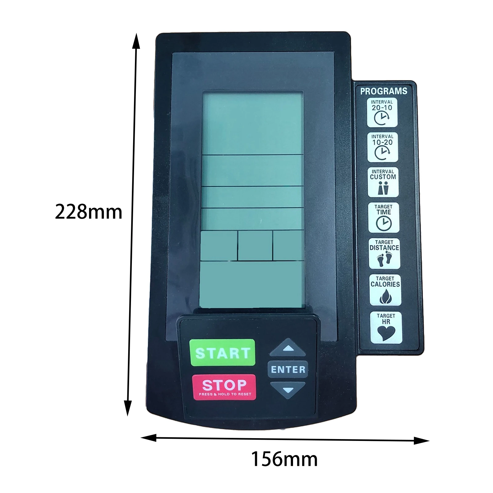 Rowing Machine Counter Cycle Counter Monitor Speedometer for Stationary Bike 6