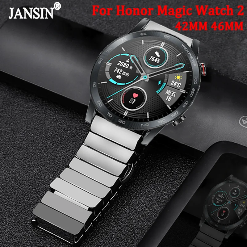 Cinturino In Ceramica Per Honor Magic Watch 2 42Mm 46Mm Bracciale Per Huawei Honor Magic Watch 2 Cinturino Da Polso Di Ricambio Correa