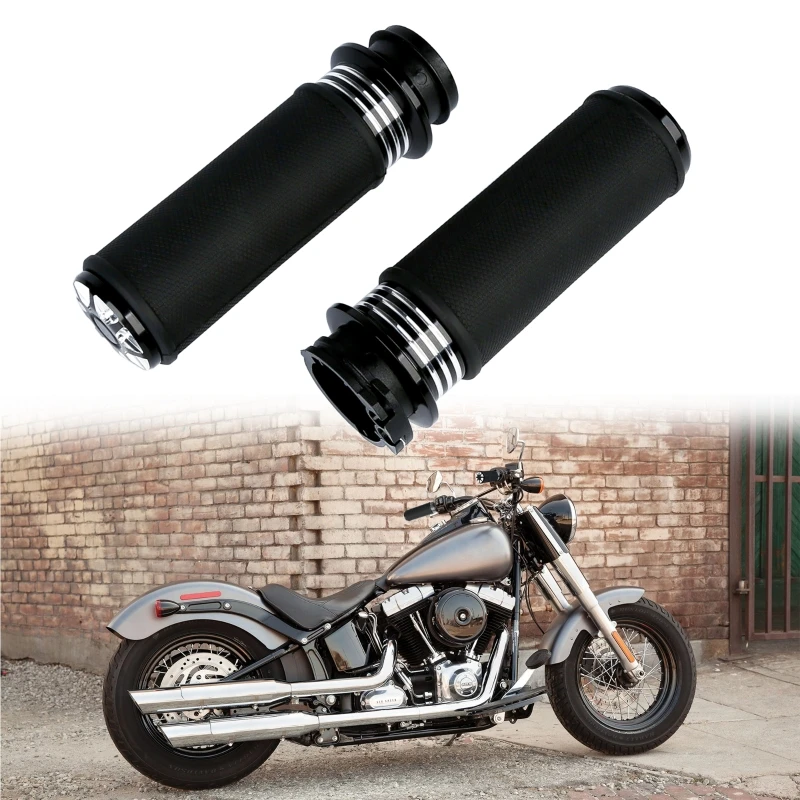 

1 Pair 25mm/1" Motorcycle Handlebars Motorbike Hand Grips for Harley XL883 XL1200