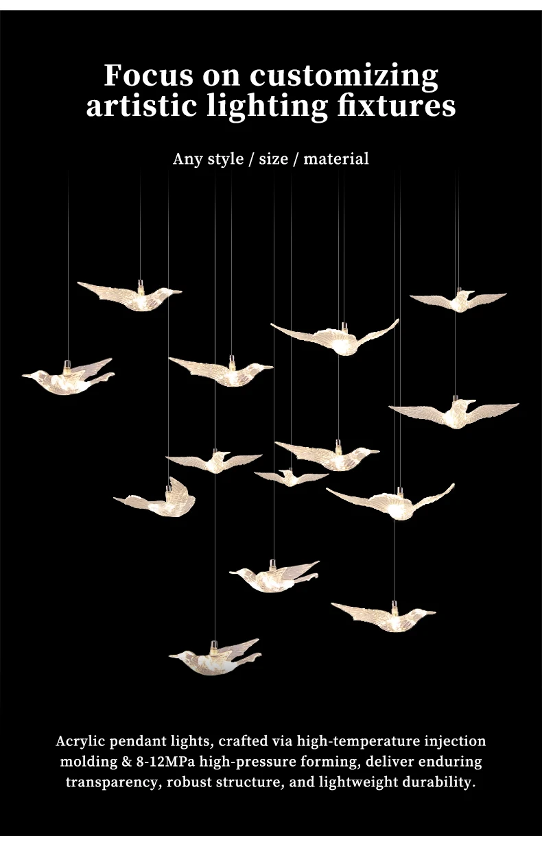 Design élégant de lampe suspendue