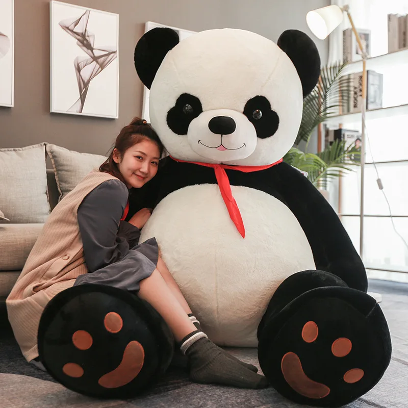 

80/100cm Giant Size Cute Panda Plush Toys Animal Stuffed Dolls Soft Pillow Cushion Bear Doll For Boys GIRL Present Gift