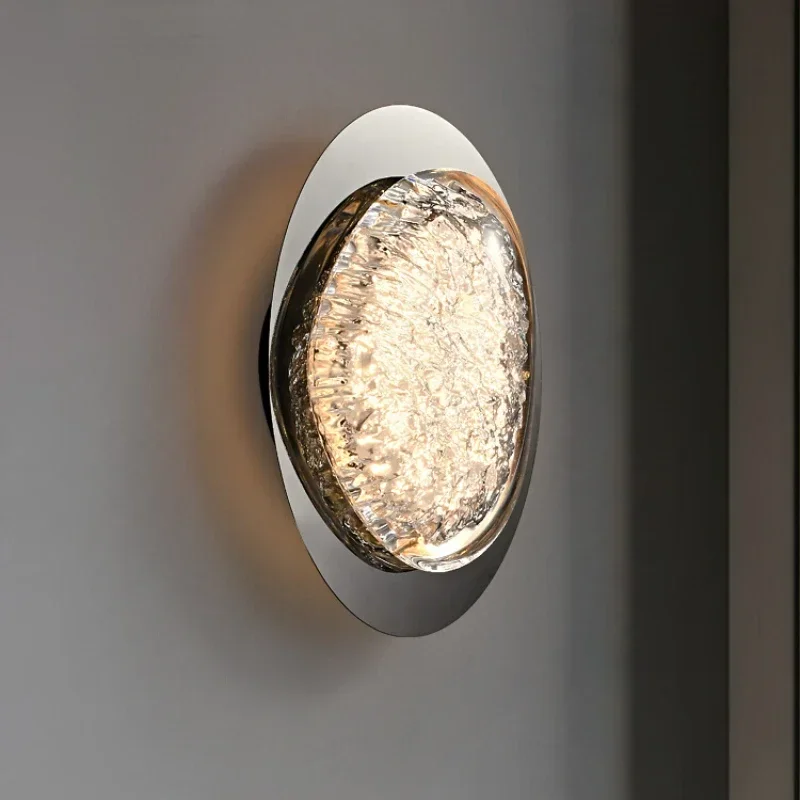 

Nordic Modern Luxury Wall Lamp for Living Room Kitchen Bedroom Entrance Art Decor Creative Acrylic Lava Luminaria Mirror Light