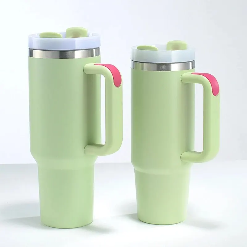 Stainless Steel Thermos Cup 40oz Handle Cup Second Generation Stainless Steel Thermal Insulation Cooling Double Vacuum Car Cup Handle Household