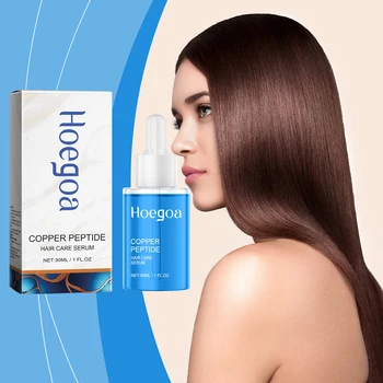 Copper Peptide Hair Grow Serum Prevent Alopecia Moisturizing Hair Dry Frizz Repairing Smoothing Scalp Care Density Hair Essence