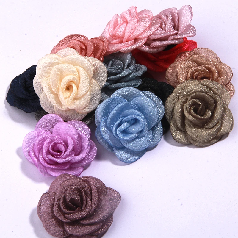 100 Mini Rubans Roses En Polyester – 1.5 Cm De Large, Pour Créations Fleurs Artificielles