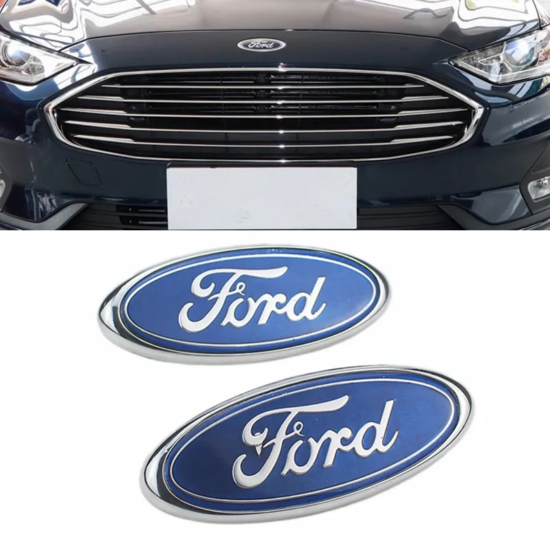 Задний значок на капот автомобиля наклейка для логотипа Ford Focus Fiesta MK6 Ranger Explorer Kuga