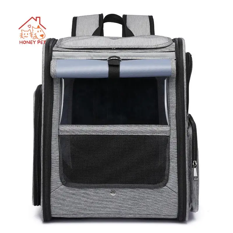 Foldable Pet Bag with Lever for Cats and Small Dogs Convenient Backpack for Going Out Dogs Necessary 1-10kg