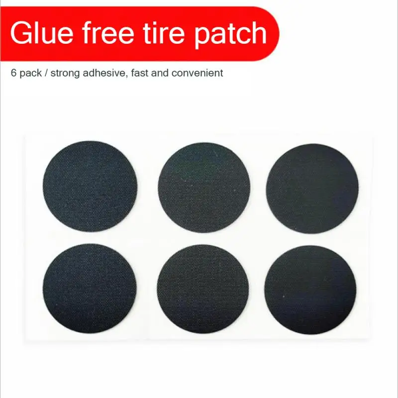 

Tire Repair Patch 25mm Round Glue-free Tire Repair Bike Tool Fast and Portable for Cycling MTB Moto Road Mountain