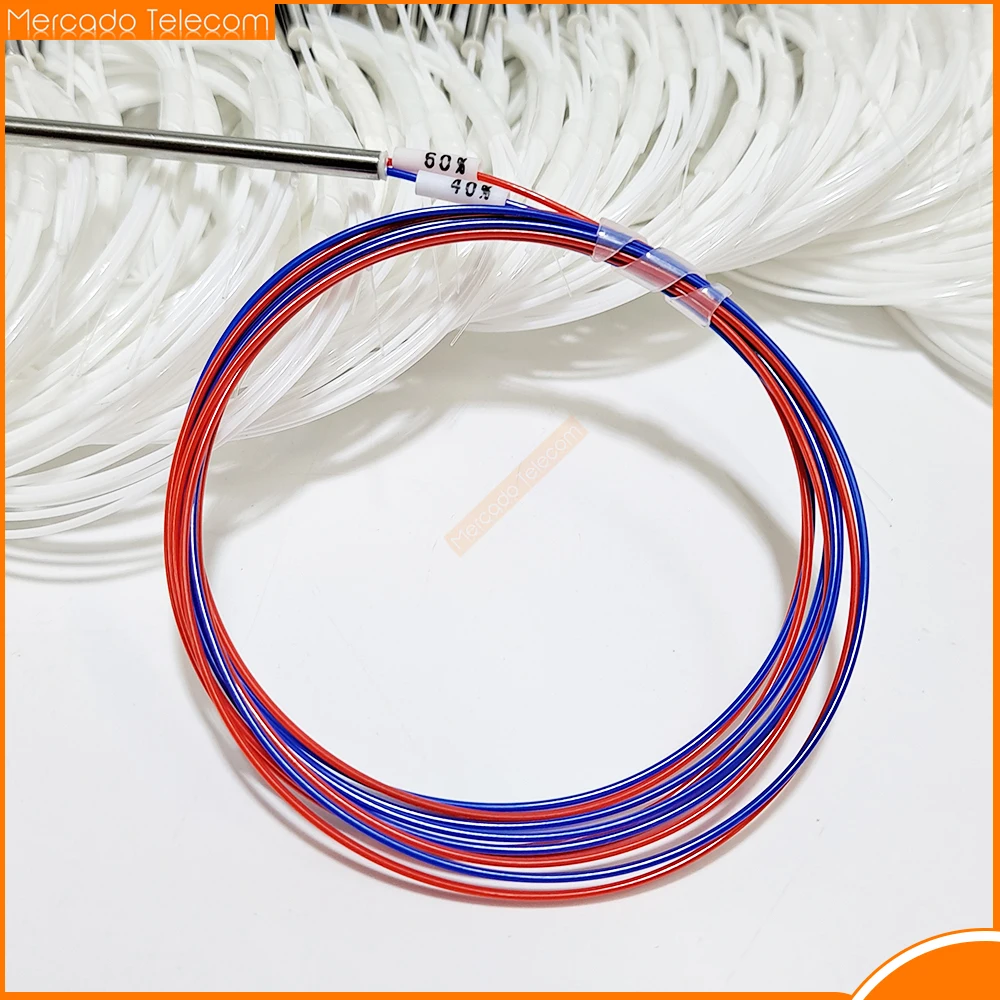 10pcs/Lot 10/90 20/80 30/70 40/60 50/50 Different Types 1x2 0.9mm Unbalanced Coupler Fiber Optic FBT Splitter, Without Connector