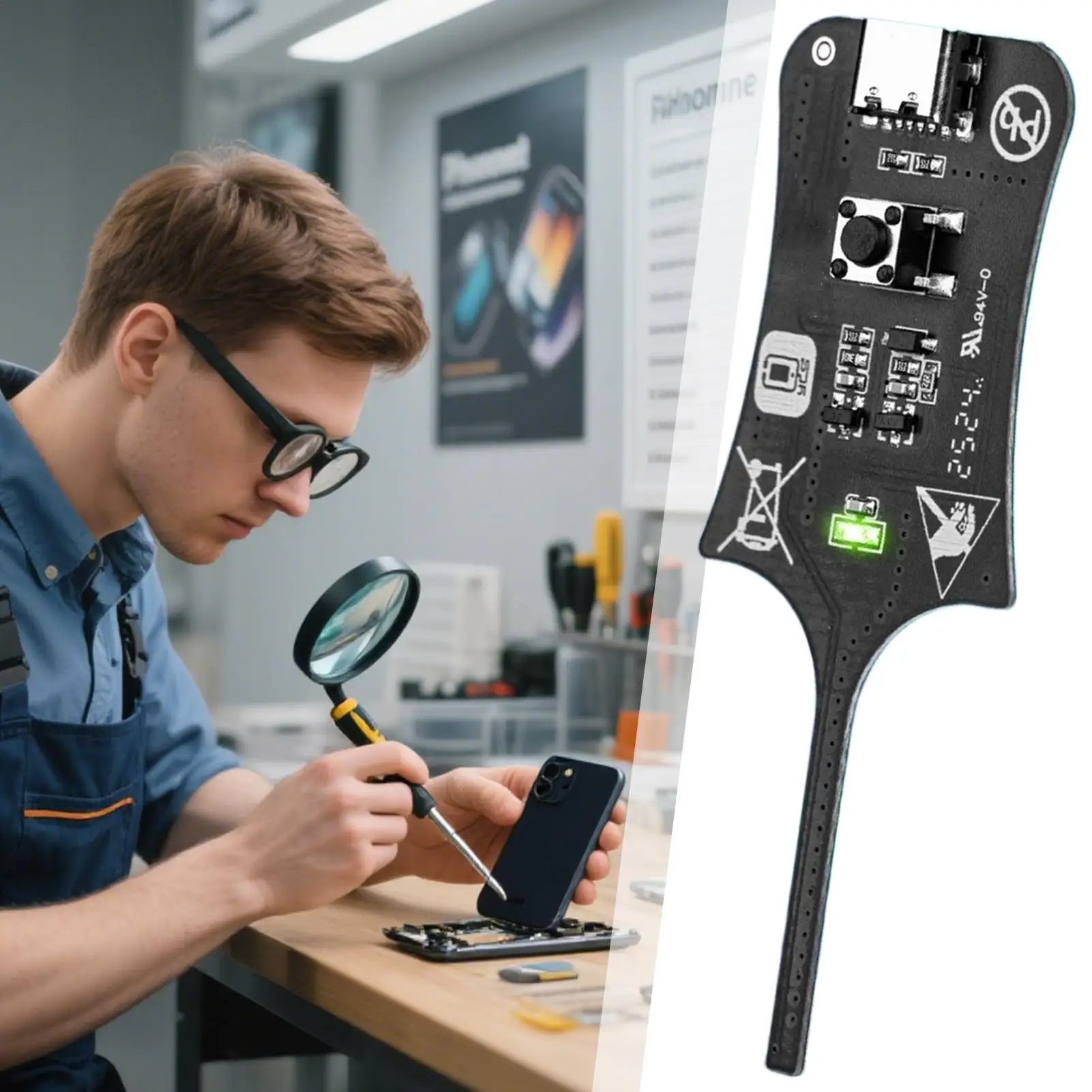 Tester di Induttanza per Schede Madri, Rilevatore di Induttanza, Misuratore di Induzione Elettromagnetica, Rilevamento Rapido dei Guasti - immagine 4