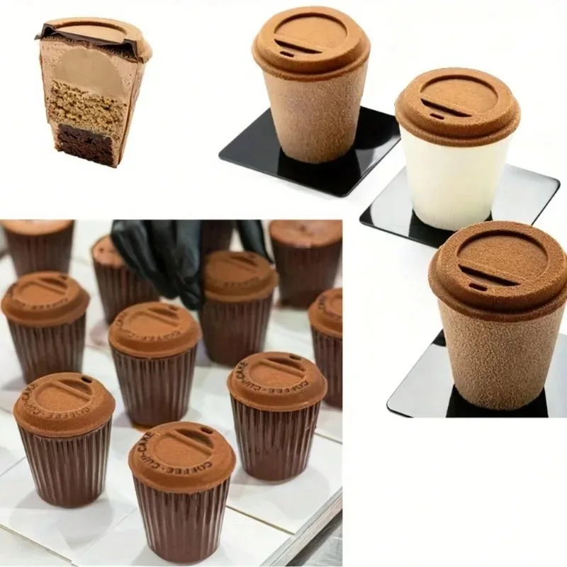 Premium Silicone Coffee Cup Mold for Baking Easy Release Design Perfect for Desserts Cakes Muffins Puddings and Pastries