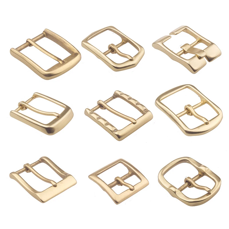 

1Pcs Hight Quanlity Retro Brass DIY Belt Buckle Pure Copper Man Women Jeans Accessories Fit Belt 16 Style